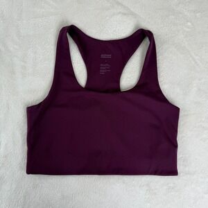 Girlfriend Collective Paloma Bra Purple Racerback Sports Bra Small Minimalist